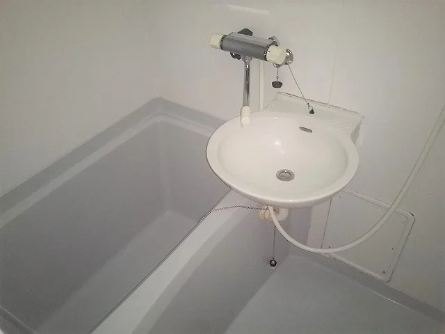 混合水栓で温度調節が簡単！