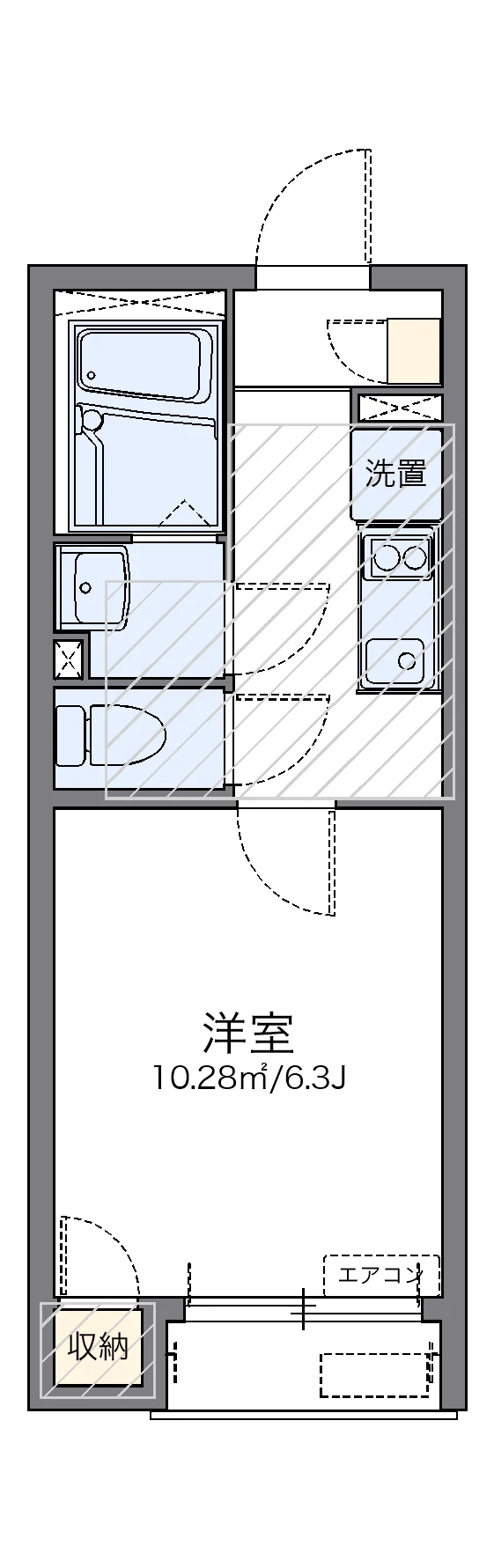 代表的な間取のため実際の間取とは異なる場合があります