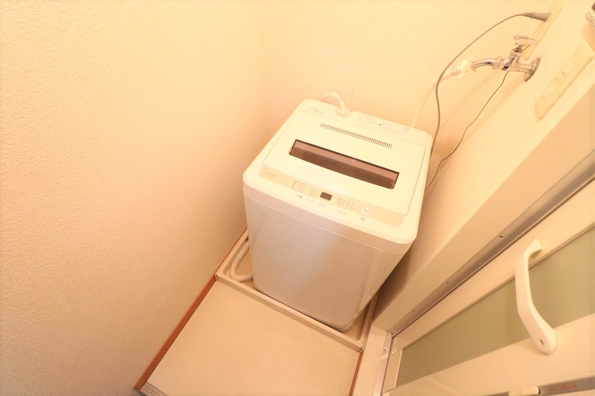 室内洗濯機完備によりお手軽に引越しが可能！