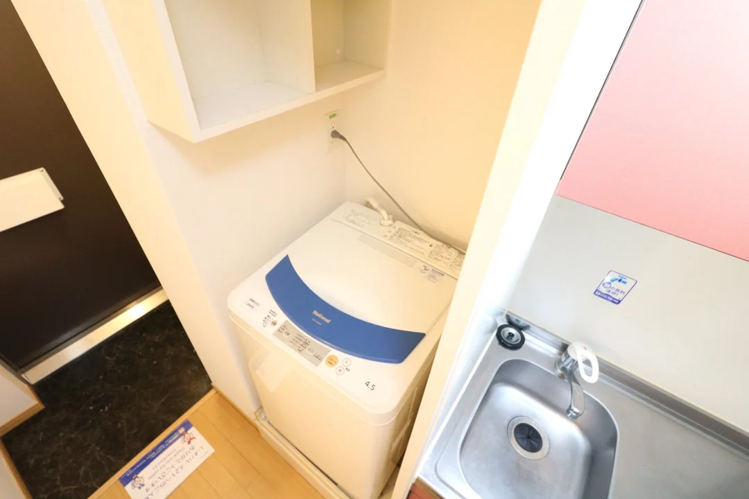 室内洗濯機完備によりお手軽に引越しが可能！