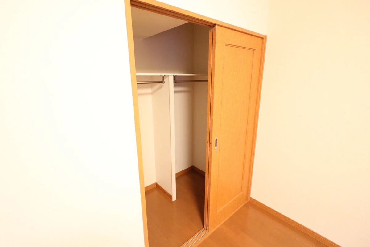 大型クローゼットにより女性の方でも収納が安心！