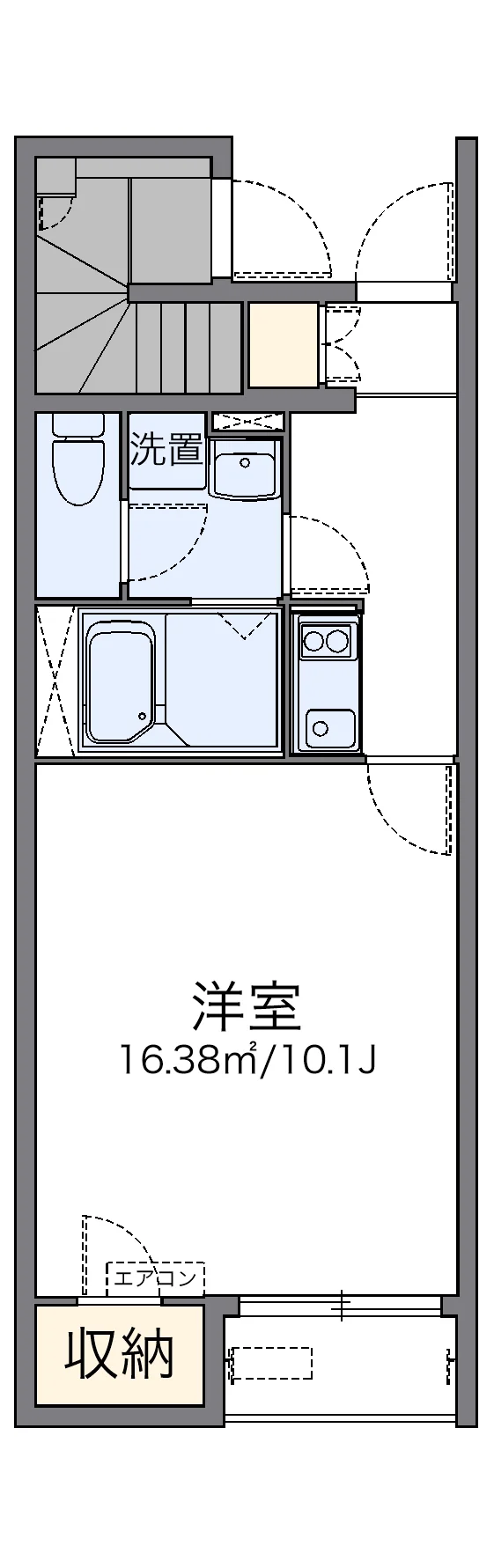 代表的な間取のため実際の間取とは異なる場合があります