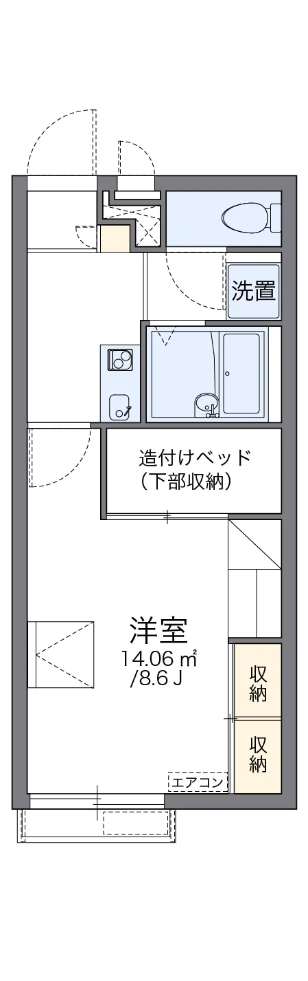 代表的な間取のため実際の間取とは異なる場合があります