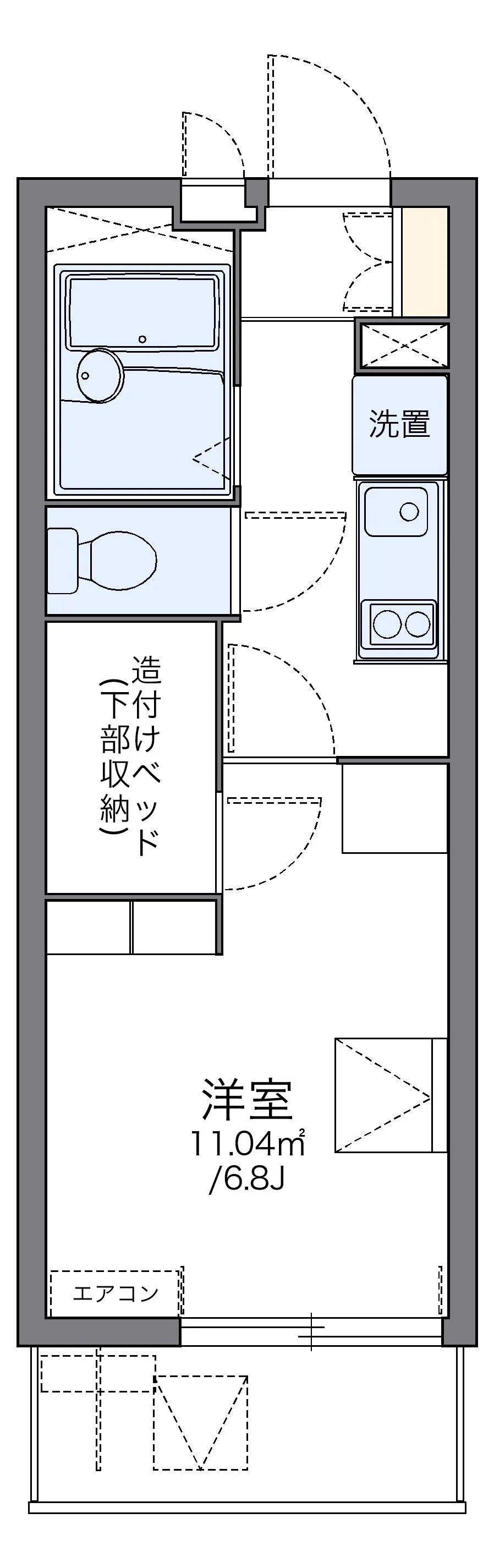 代表的な間取のため実際の間取とは異なる場合があります