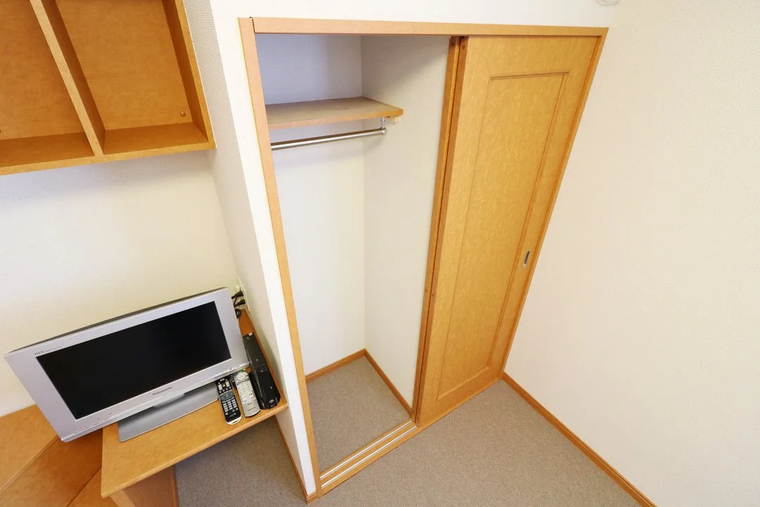 大型クローゼットにより女性の方でも収納が安心！