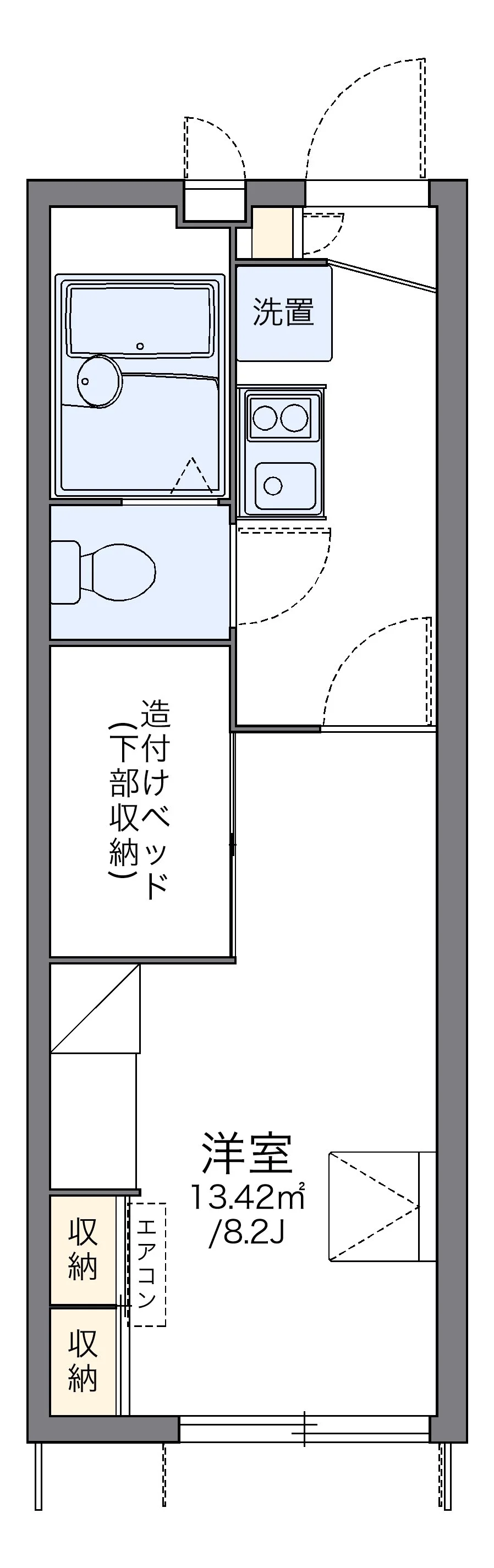 代表的な間取のため実際の間取とは異なる場合があります
