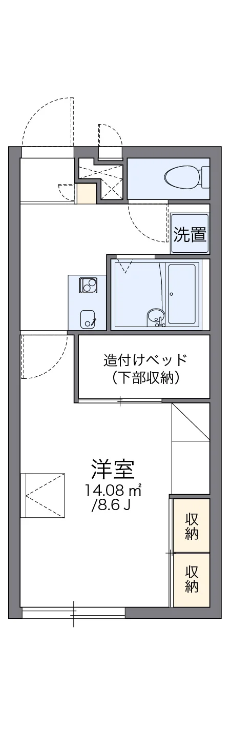 代表的な間取のため実際の間取とは異なる場合があります