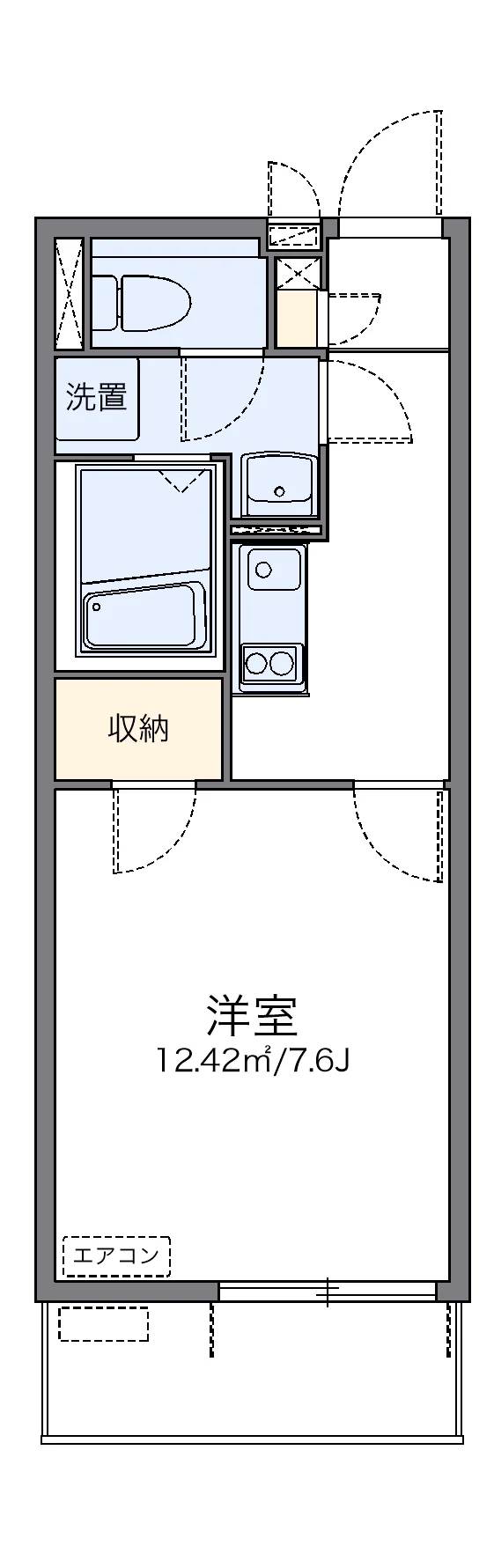 代表的な間取のため実際の間取とは異なる場合があります