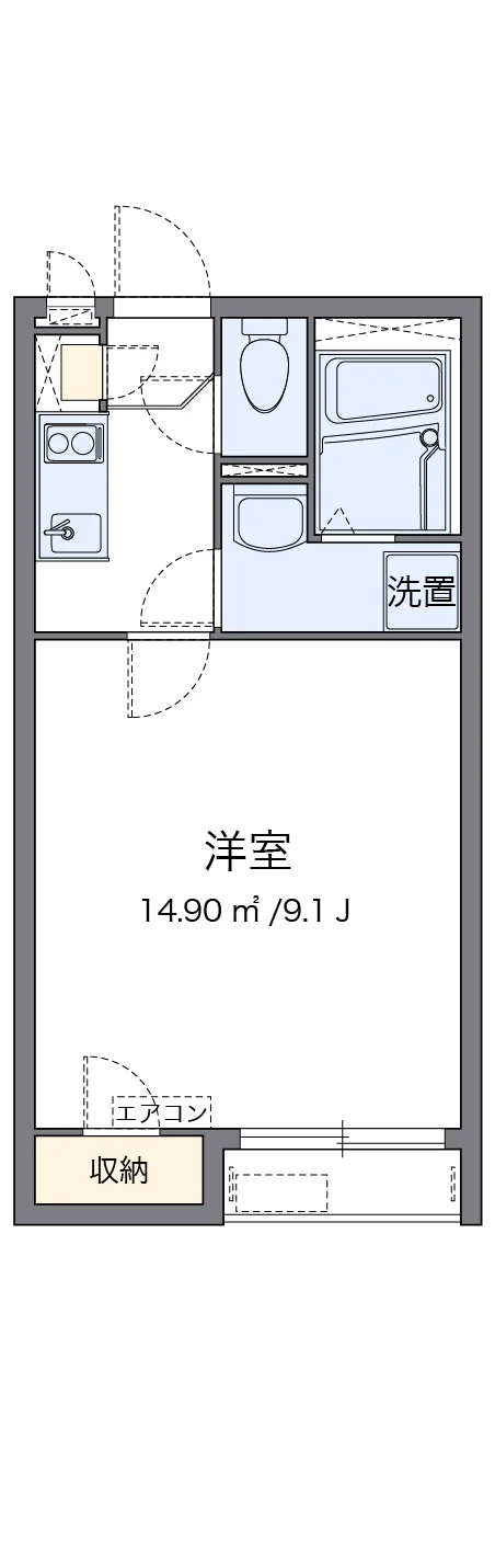 代表的な間取のため実際の間取とは異なる場合があります