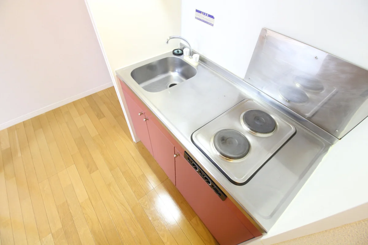 ワイドタイプの２口電気コンロです♪