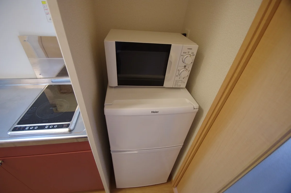 冷蔵庫・電子ﾚﾝｼﾞ設置済（仕様は異なる場合があります）