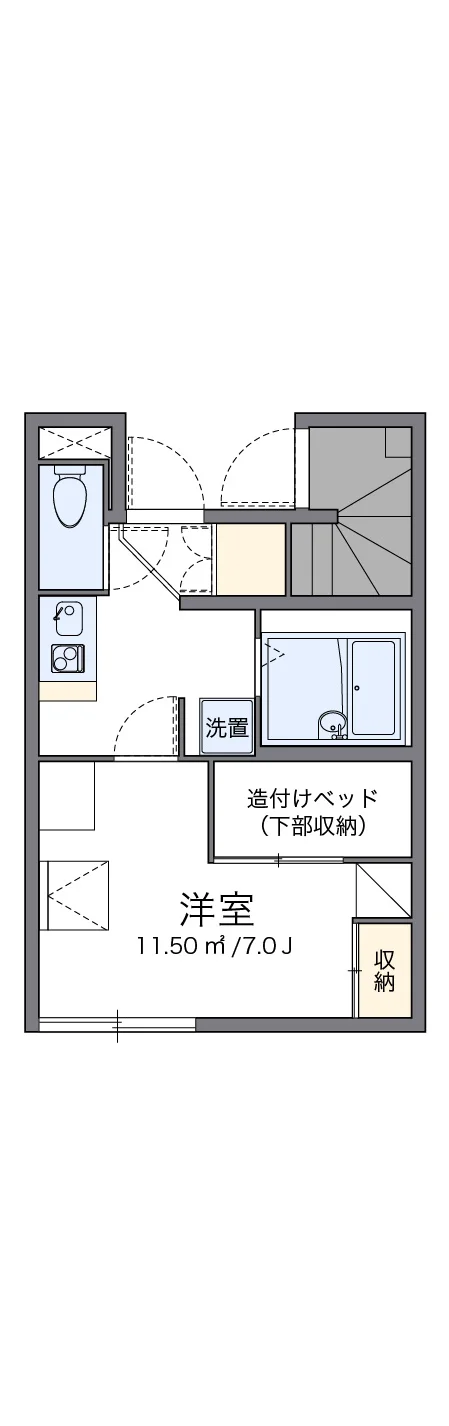 代表的な間取のため実際の間取とは異なる場合があります