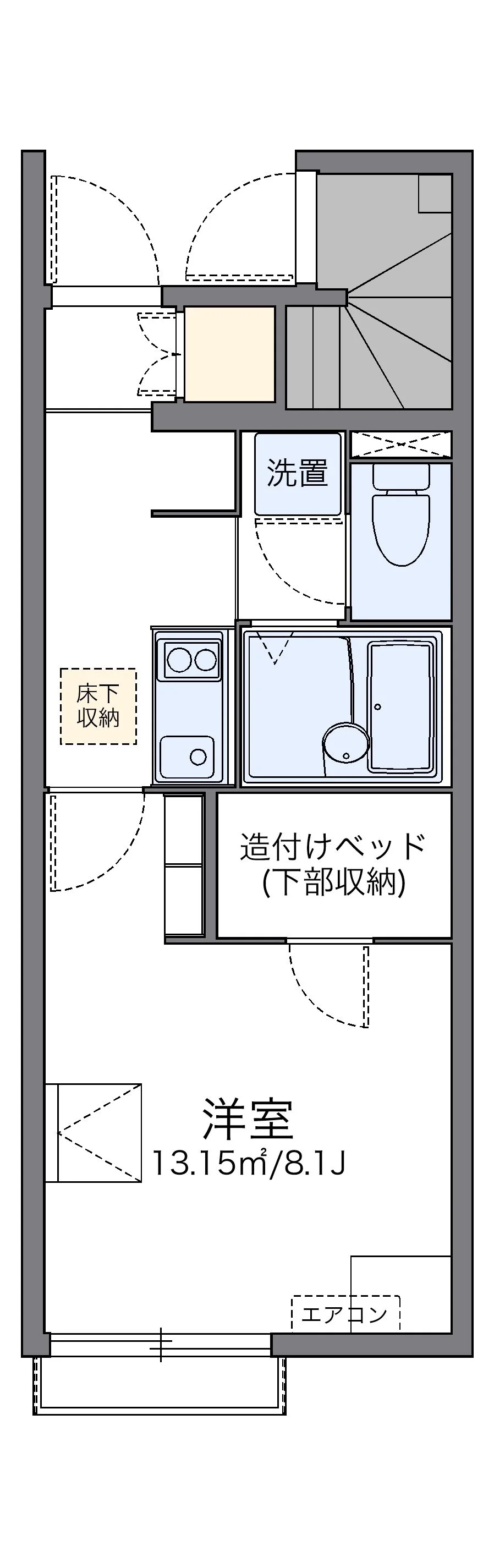 代表的な間取のため実際の間取とは異なる場合があります
