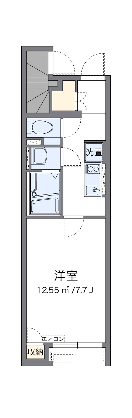 代表的な間取のため実際の間取とは異なる場合があります