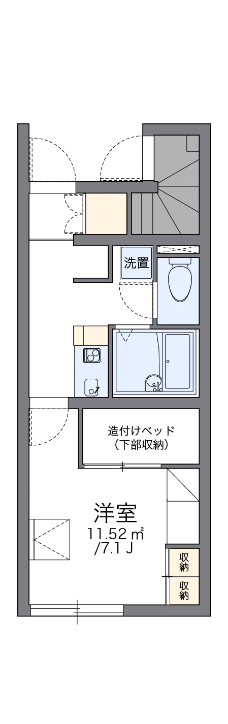 代表的な間取のため実際の間取とは異なる場合があります