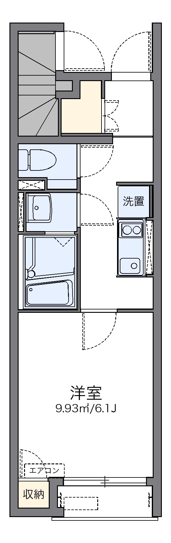 代表的な間取のため実際の間取とは異なる場合があります
