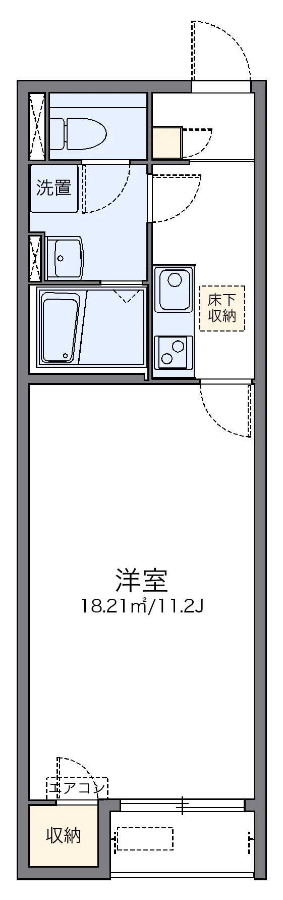 代表的な間取のため実際の間取とは異なる場合があります