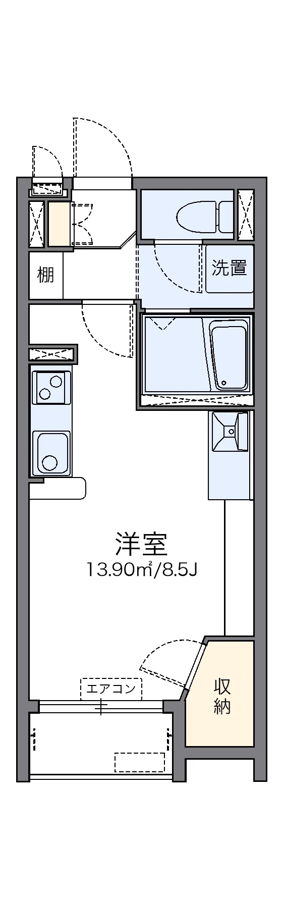 代表的な間取のため実際の間取とは異なる場合があります