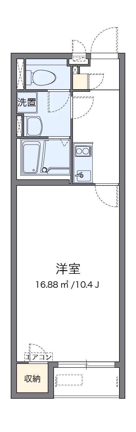 代表的な間取のため実際の間取とは異なる場合があります