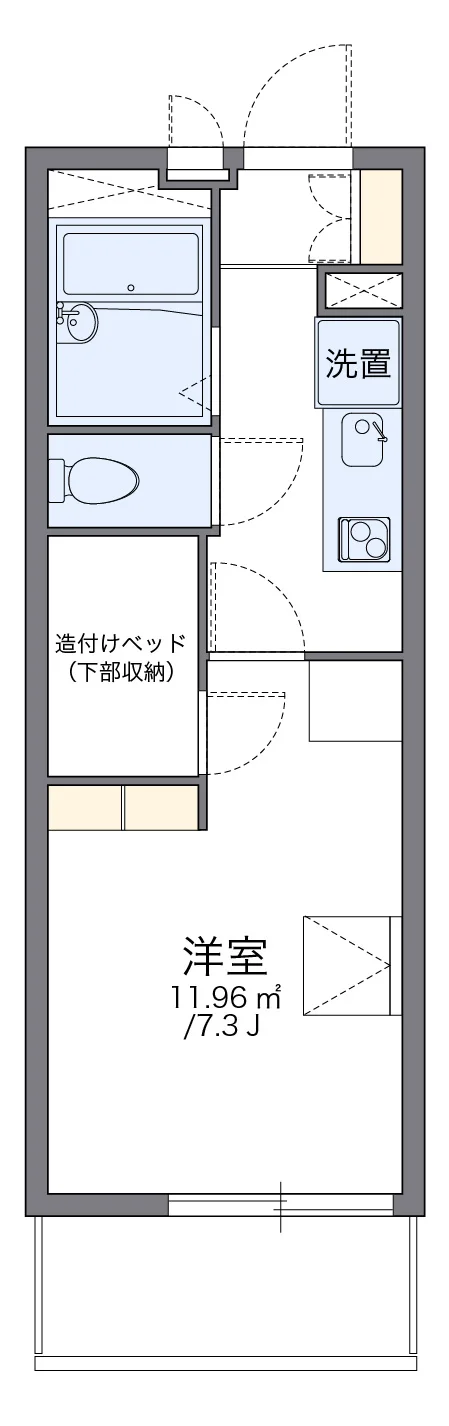 代表的な間取のため実際の間取とは異なる場合があります