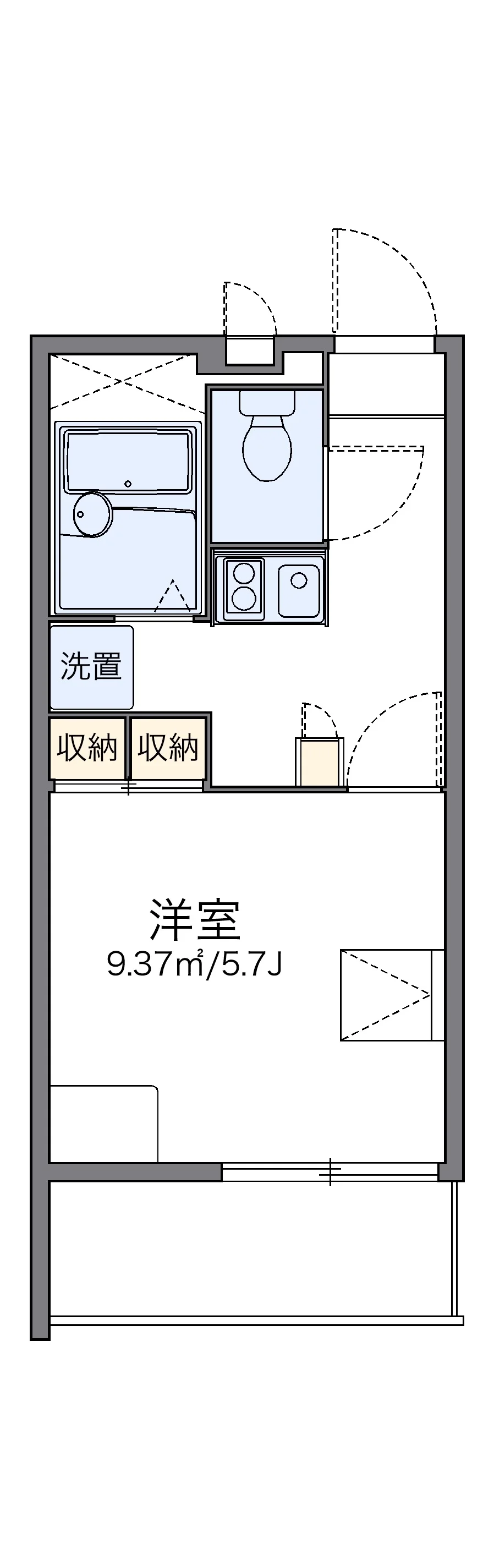 代表的な間取のため実際の間取とは異なる場合があります