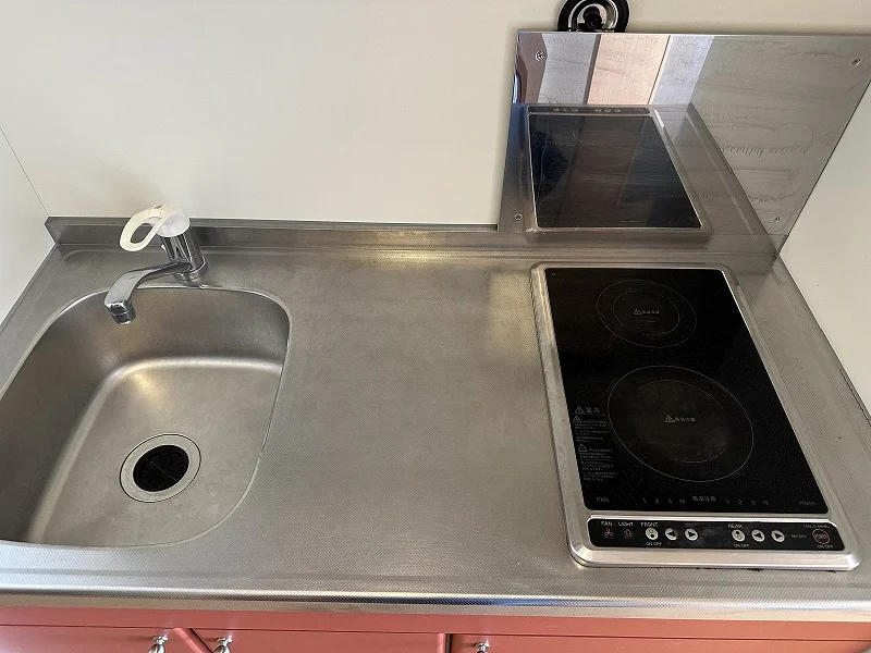 キッチン混合水栓設置済みです