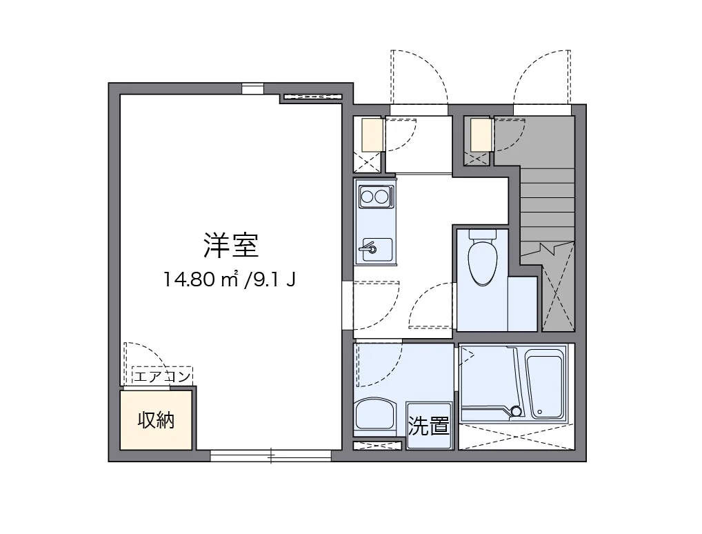 代表的な間取のため実際の間取とは異なる場合があります