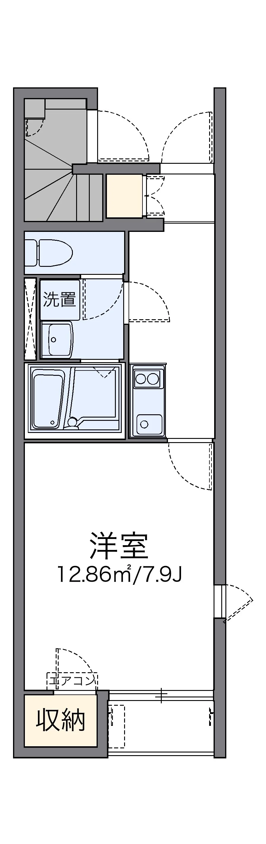 代表的な間取のため実際の間取とは異なる場合があります