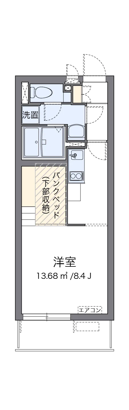 代表的な間取のため実際の間取とは異なる場合があります
