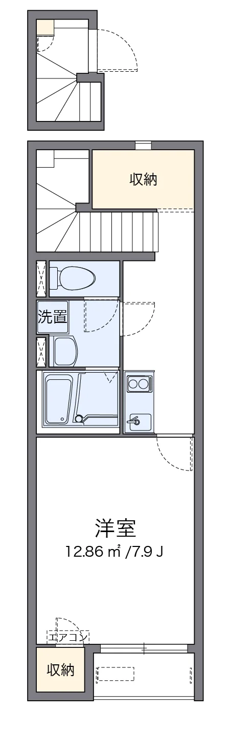 代表的な間取のため実際の間取とは異なる場合があります