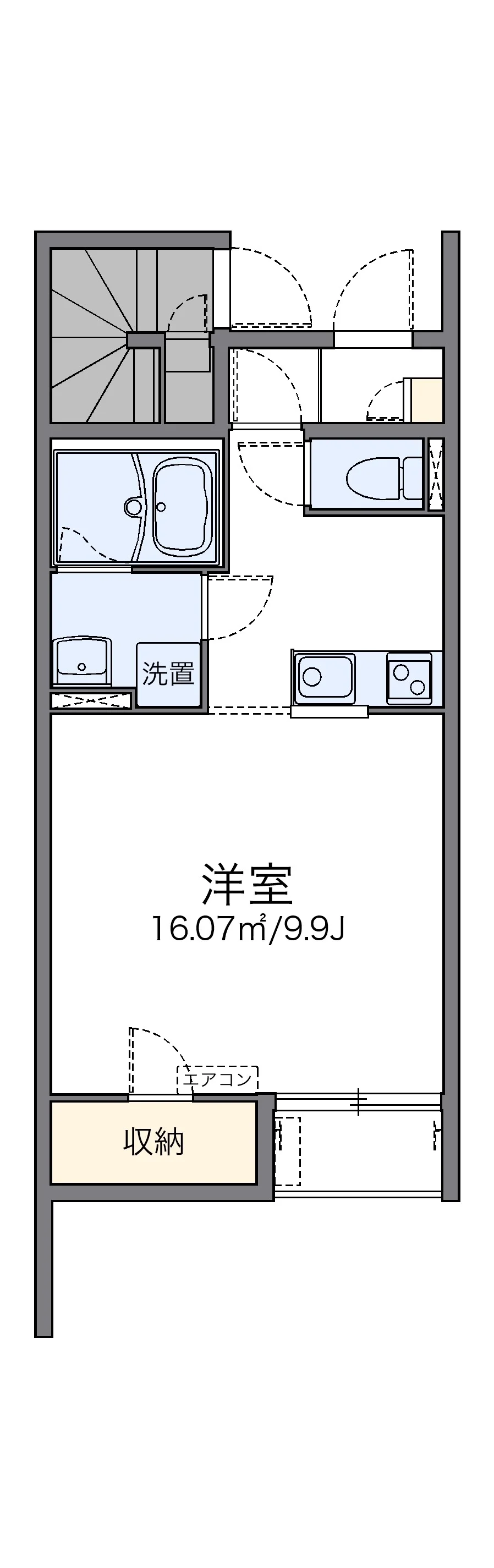 代表的な間取のため実際の間取とは異なる場合があります