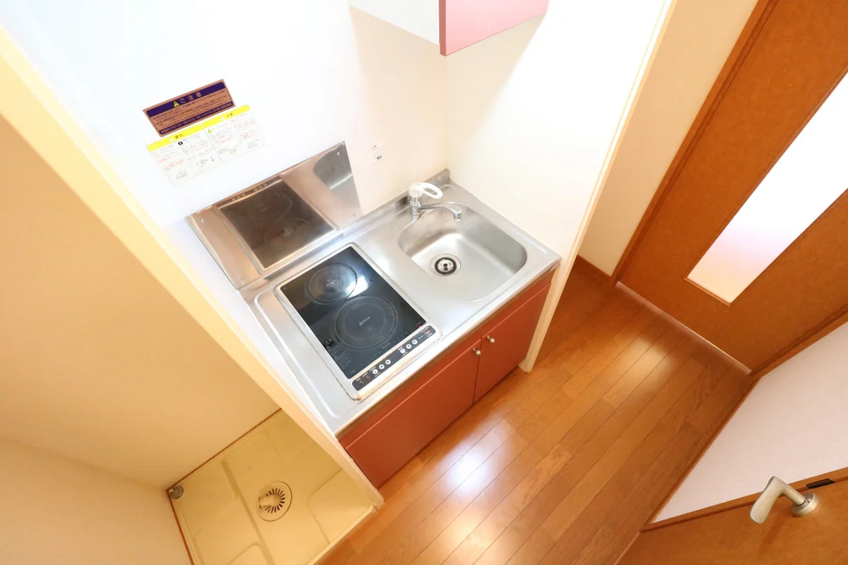 2口コンロ（手前のみⅠＨ専用）お掃除が楽チン