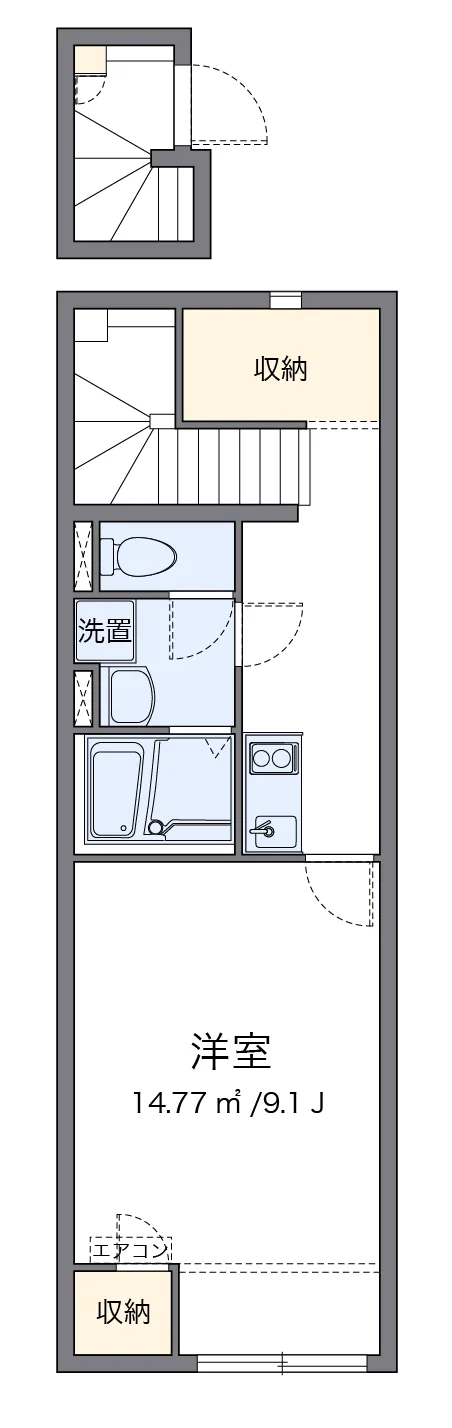 代表的な間取のため実際の間取とは異なる場合があります
