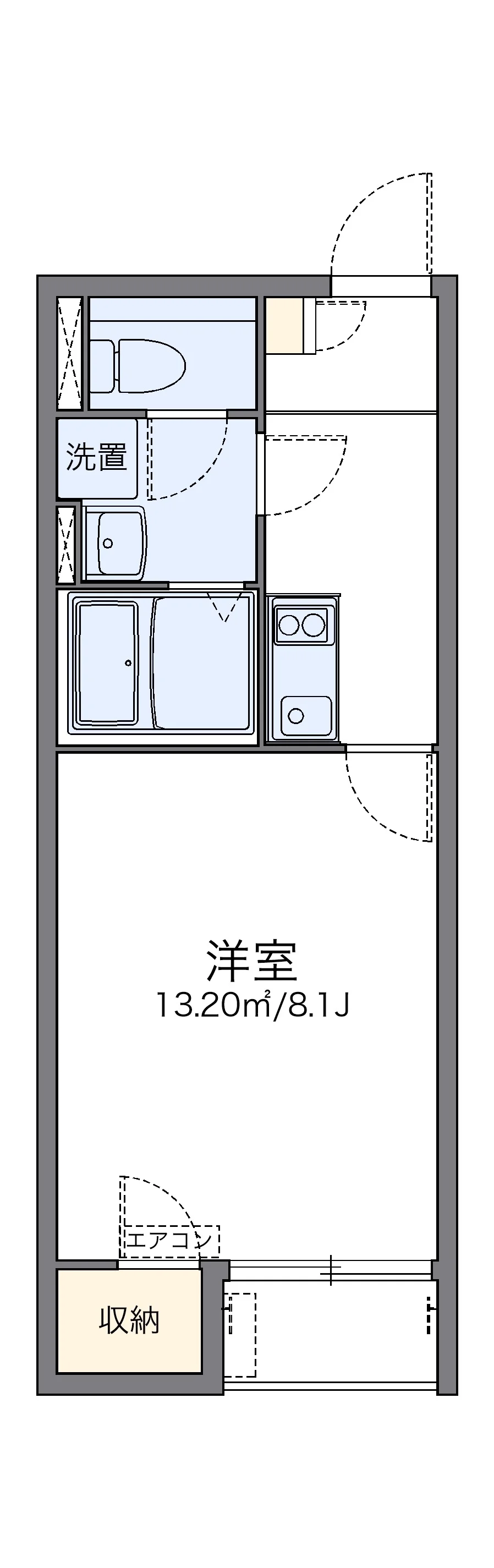 代表的な間取のため実際の間取とは異なる場合があります