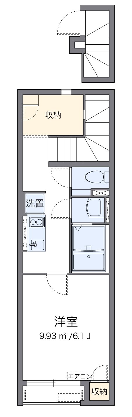 代表的な間取のため実際の間取とは異なる場合があります