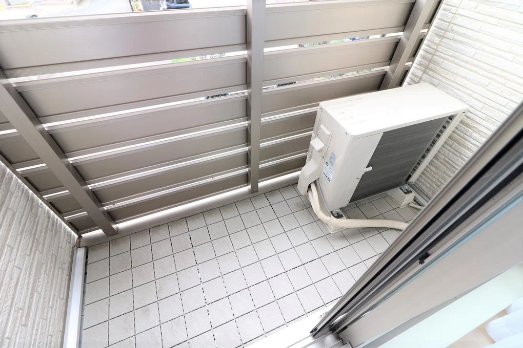 洗濯物が干しやすいバルコニー付き