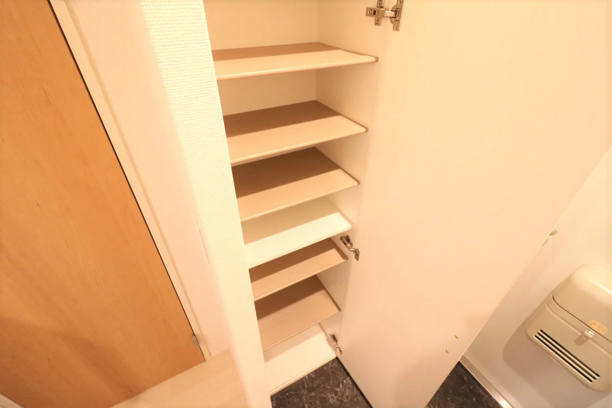 シューズボックス完備により女性でも安心