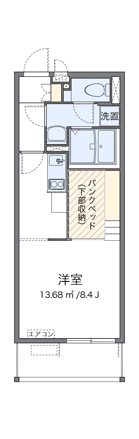 代表的な間取のため実際の間取とは異なる場合があります