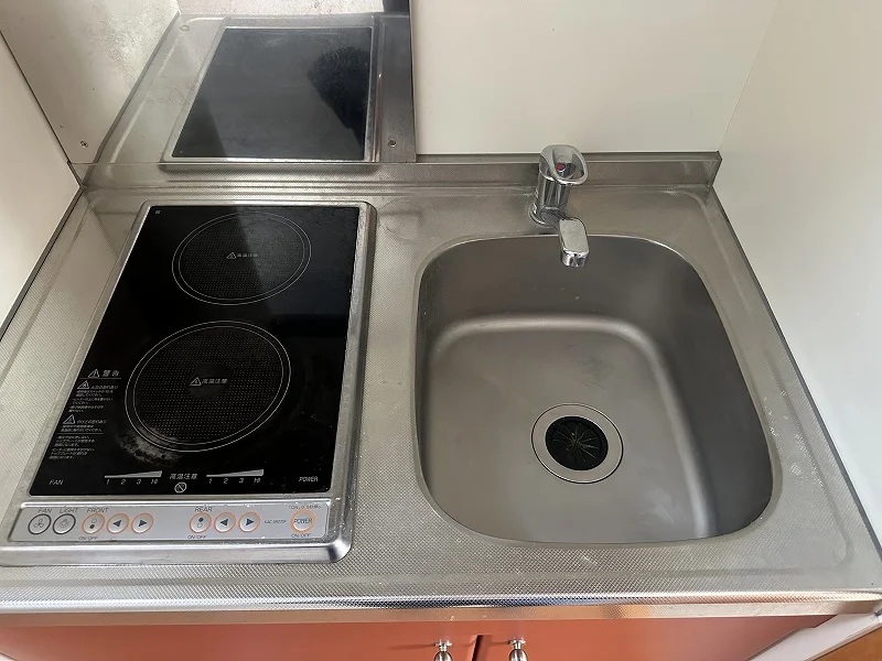 キッチン混合水栓設置済みです