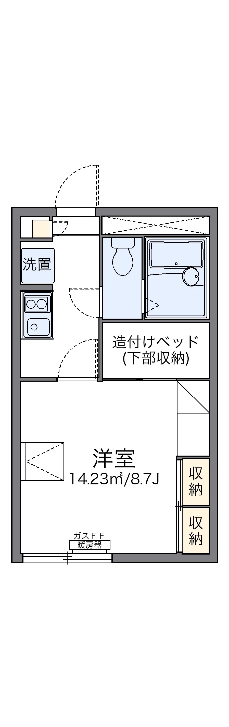 代表的な間取のため実際の間取とは異なる場合があります