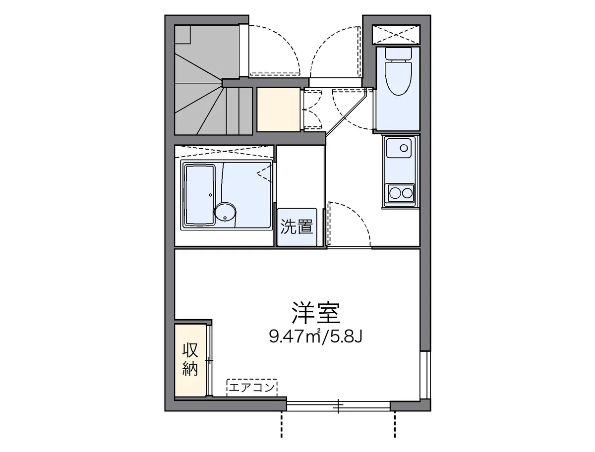 代表的な間取のため実際の間取とは異なる場合があります