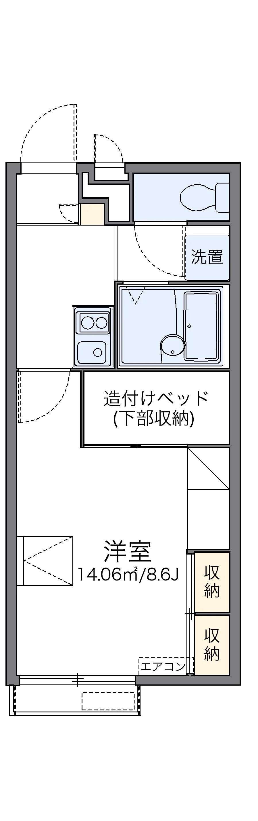 代表的な間取のため実際の間取とは異なる場合があります