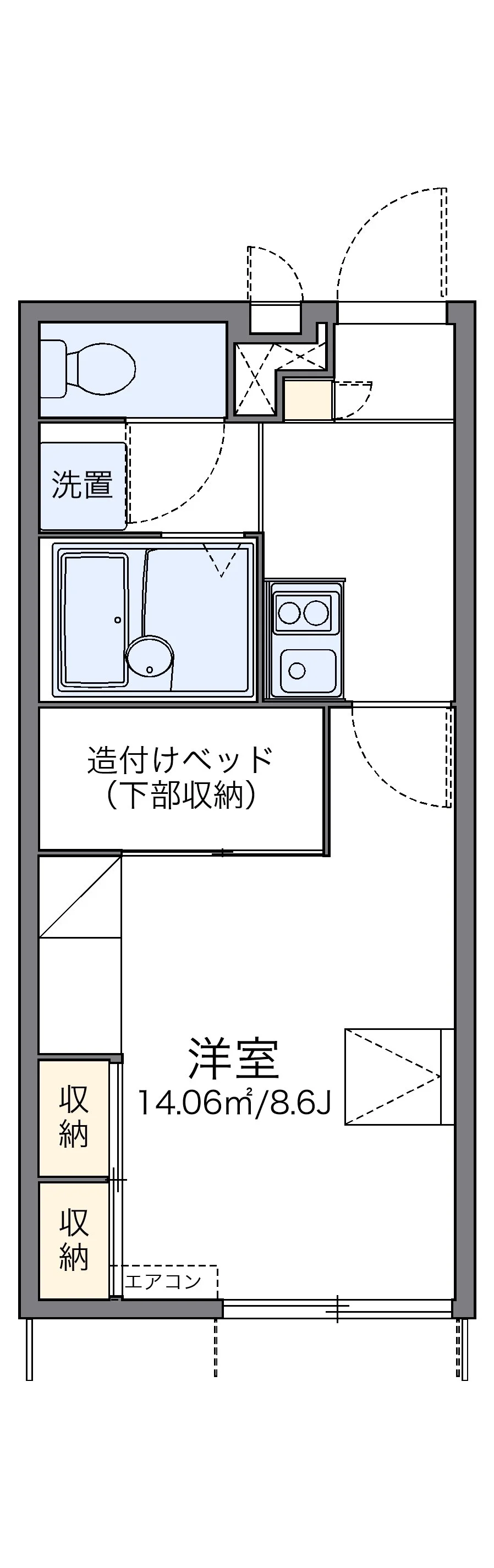 代表的な間取のため実際の間取とは異なる場合があります
