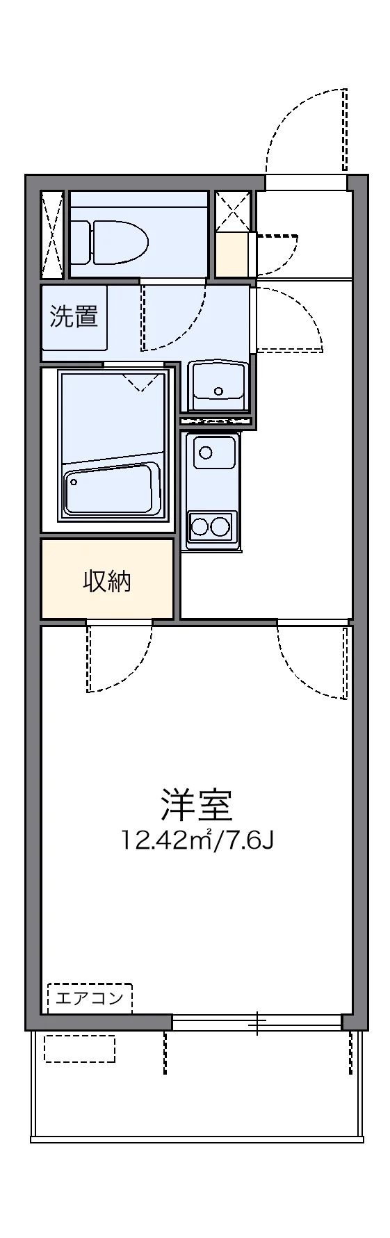 代表的な間取のため実際の間取とは異なる場合があります
