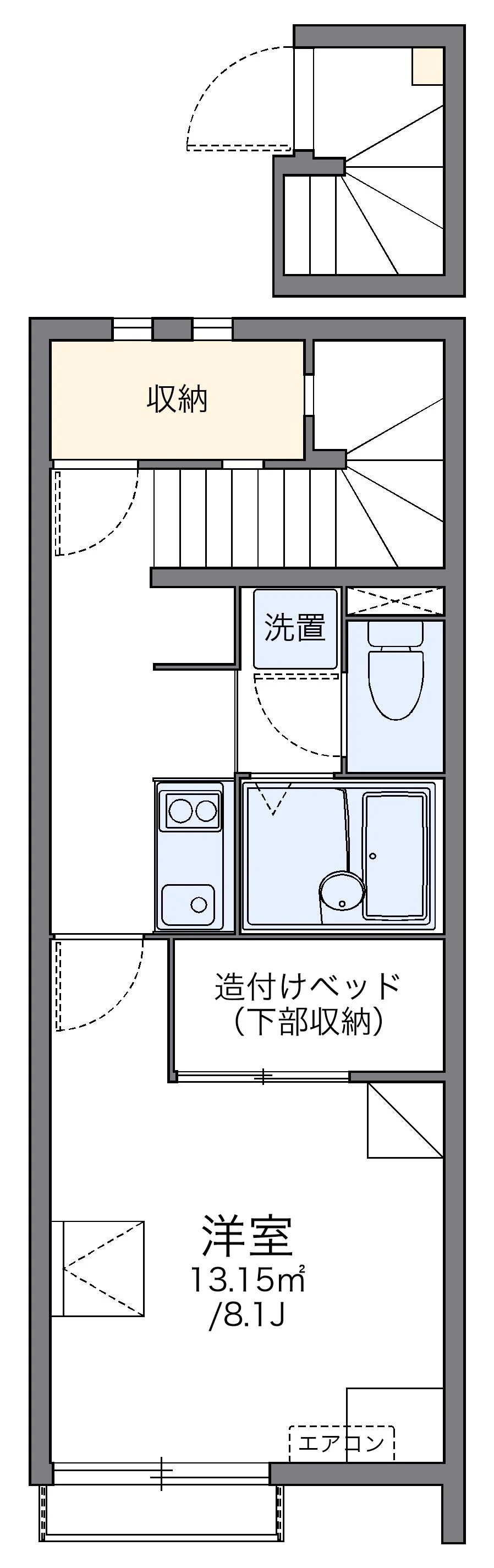 代表的な間取のため実際の間取とは異なる場合があります