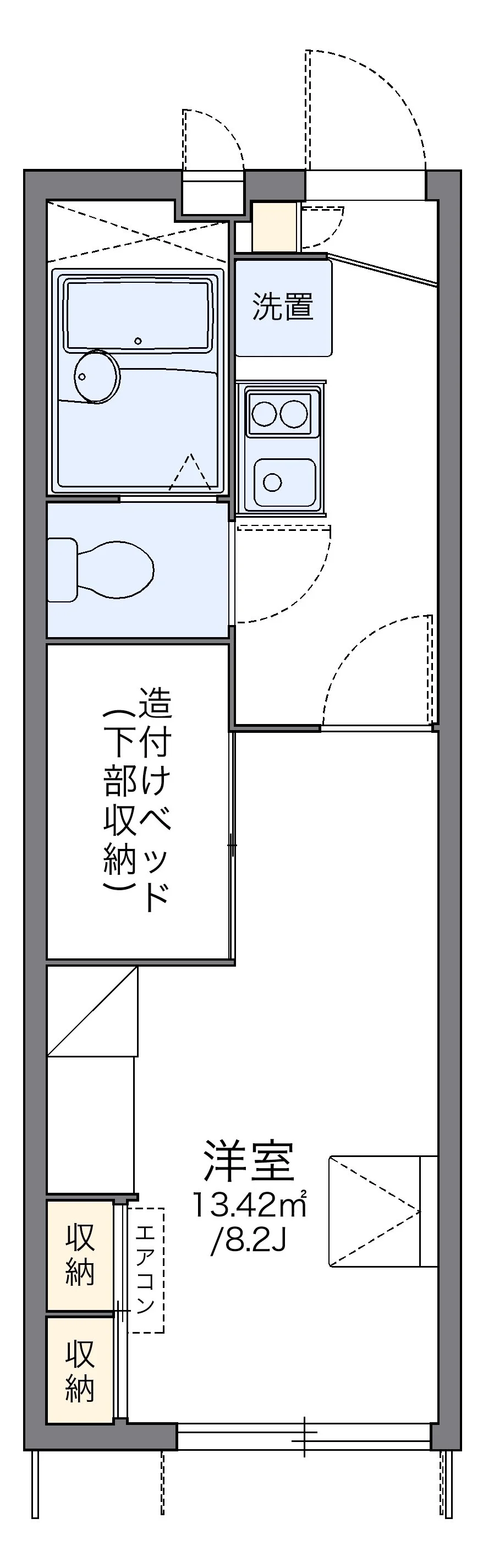 代表的な間取のため実際の間取とは異なる場合があります