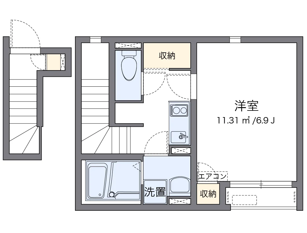 代表的な間取のため実際の間取とは異なる場合があります