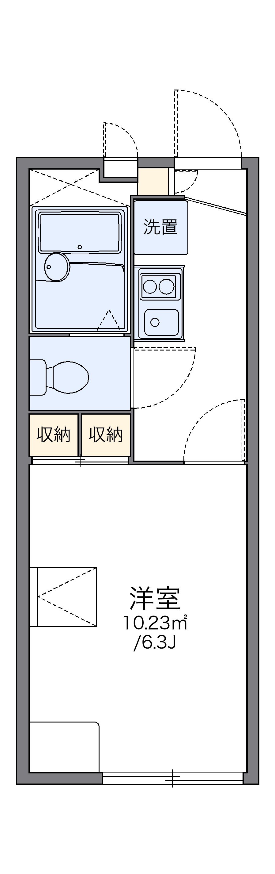 代表的な間取のため実際の間取とは異なる場合があります