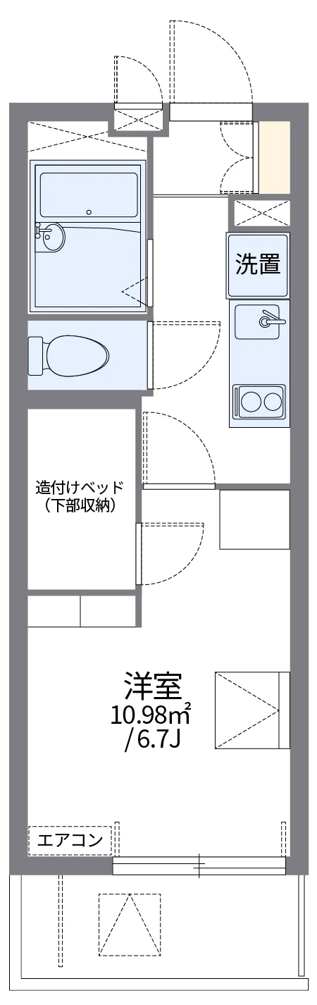 代表的な間取のため実際の間取とは異なる場合があります
