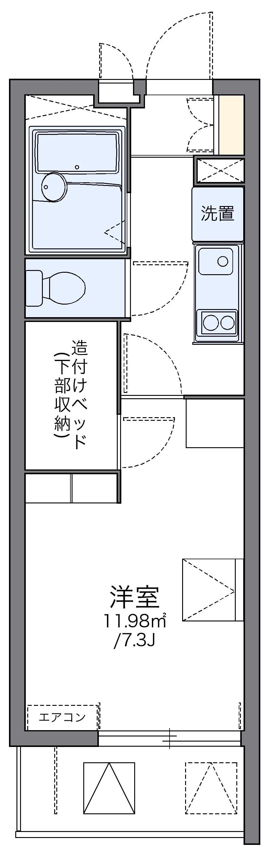 代表的な間取のため実際の間取とは異なる場合があります
